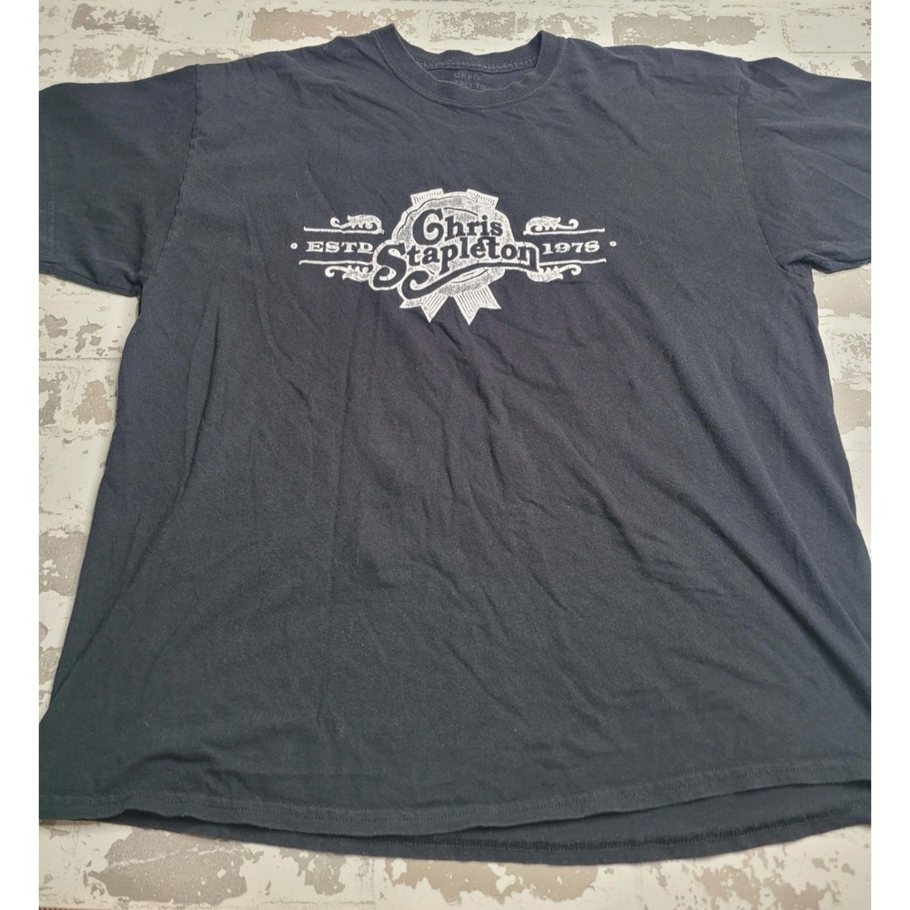 Chris Stapleton‎ Black Short Sleeve T-Shirt Men's Large